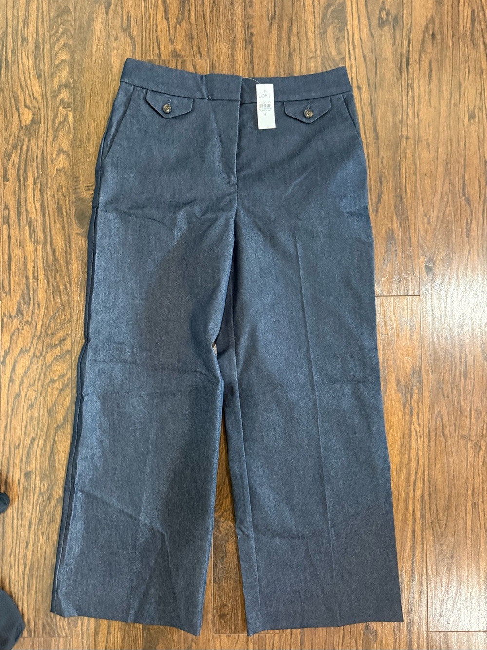 LOFT Dark Indigo Wide-Leg Jeans
